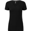 Luna Thread - T-shirt women‘s 95% cotton 5% elastane - 701 - Black