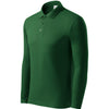 Helion Prime - Polo shirt men's 65% cotton 35% polyester (long sleeve)- 221 - bottle green