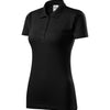 LyraBloom -  Polo shirt women's 100% cotton - 223 - Black