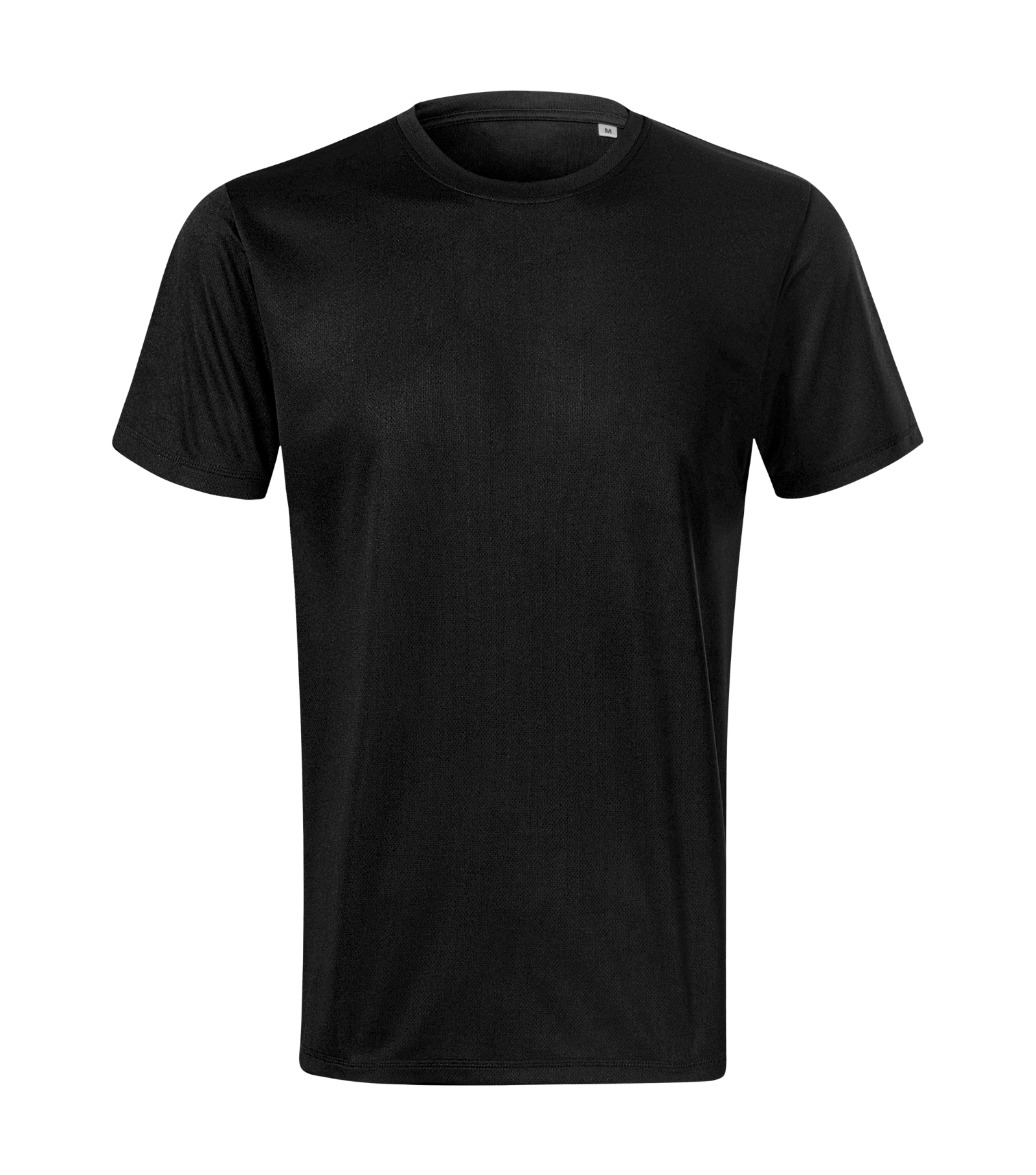 Ember Route - T-Shirt Herren 100% recyceltes Mikropolyester - 817, Schwarz, Größe S