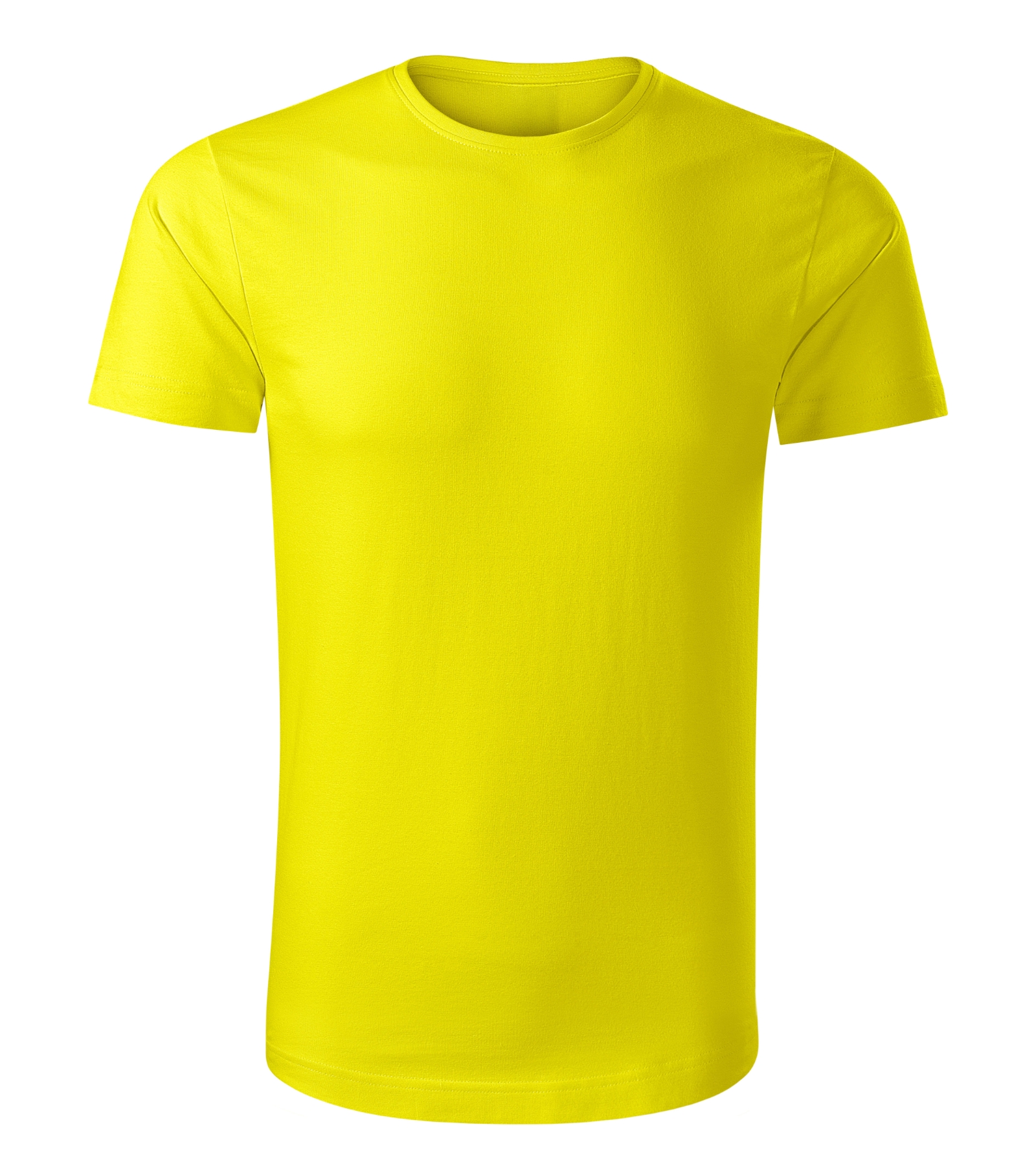 Crest Sphere - T-Shirt Herren 100% Bio-Baumwolle - 819, Zitrone, Größe L