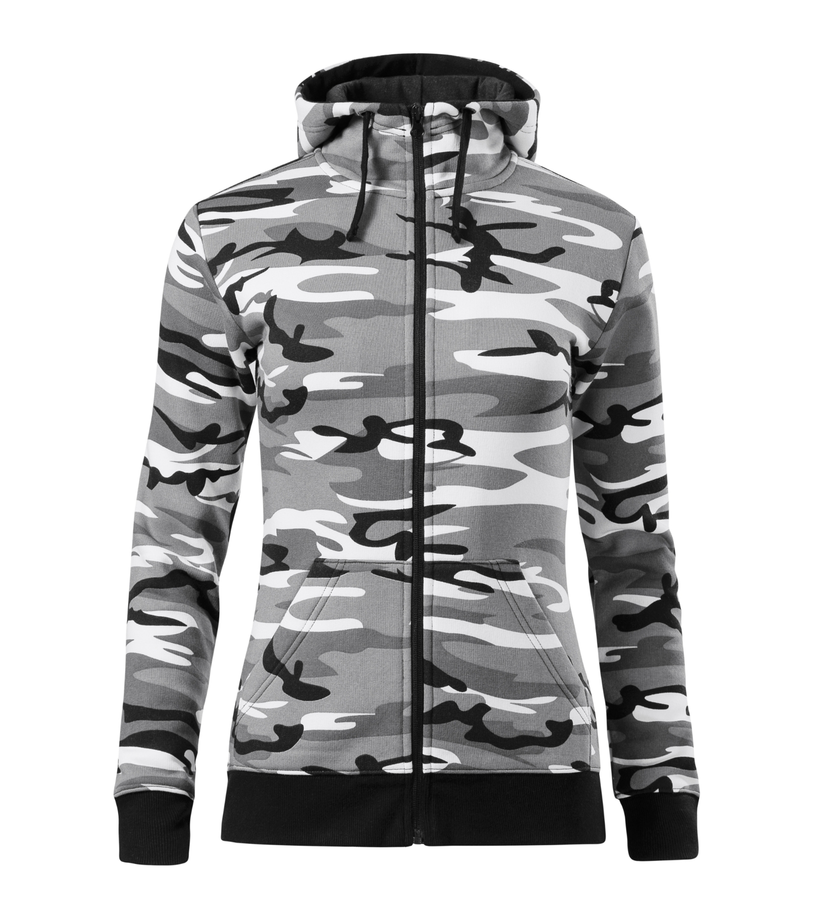 Haven Route - Sweatshirt Damen 65% Baumwolle, 35% Polyester - C20, Camouflage Grau, Größe XS