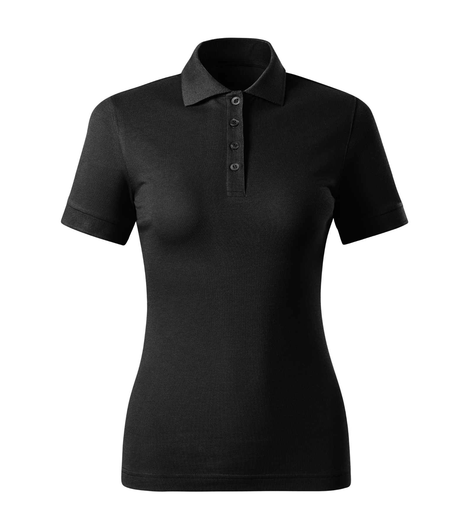 Solace Avenue - Poloshirt Damen 100% vorgeschrumpfte Baumwolle - R21, Schwarz, Größe 2XL