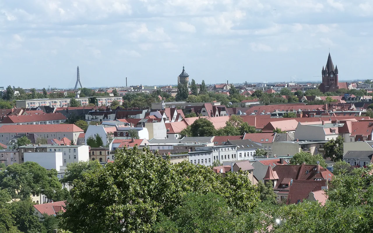 Stadtansicht von Halle (Saale)