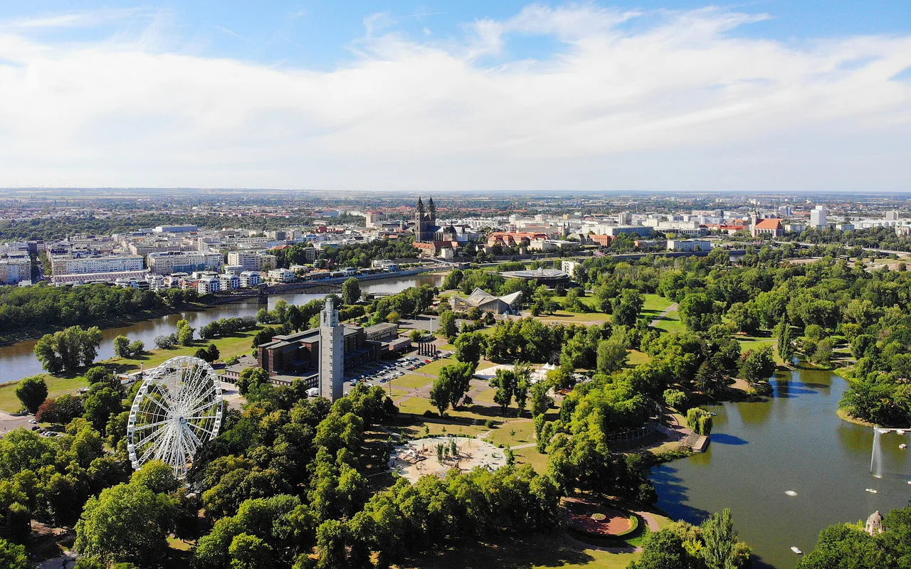 Stadtansicht von Magdeburg