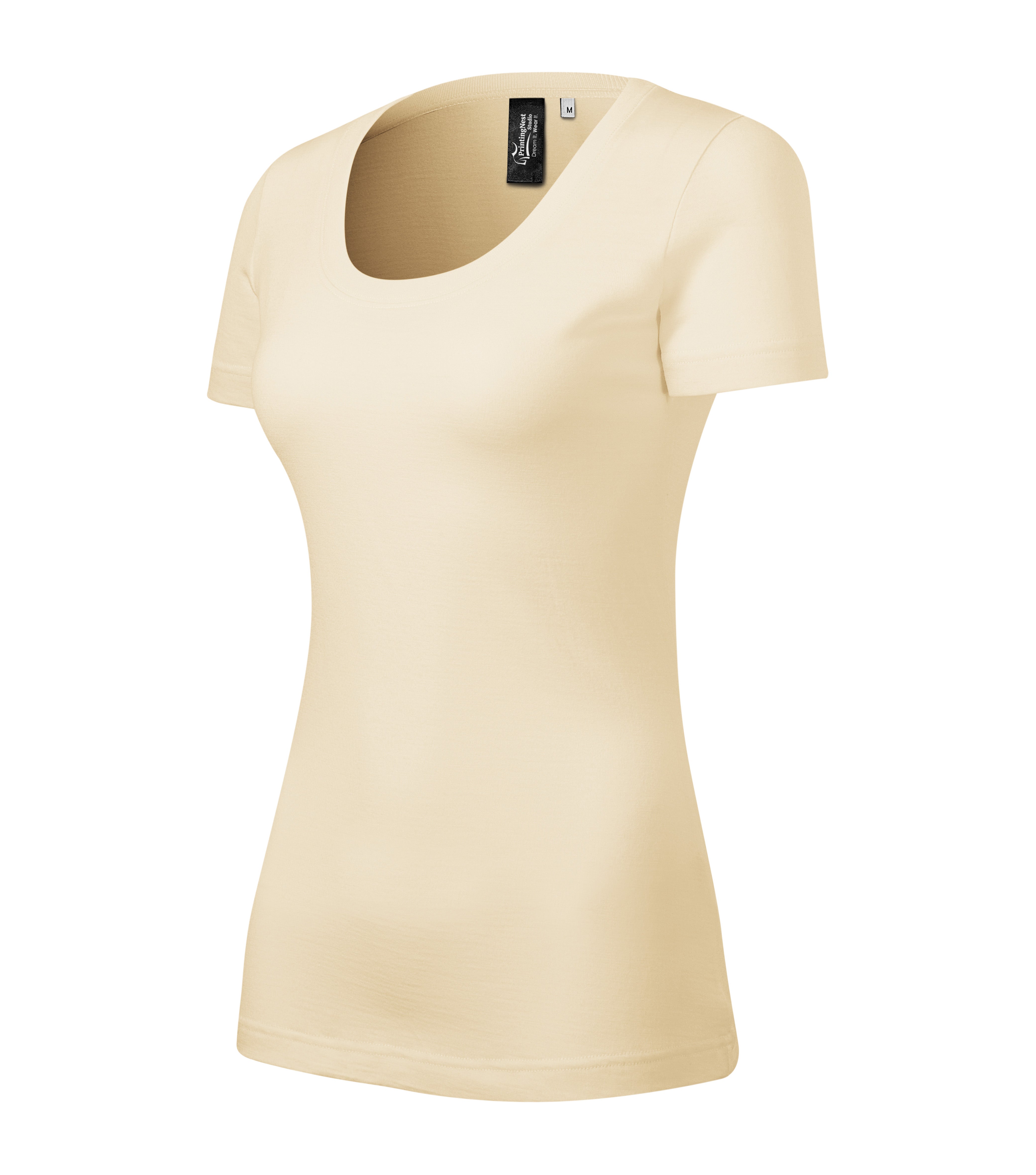 Nova Loom - T-Shirt Damen 100% Merinowolle - 158, Mandel, Größe S
