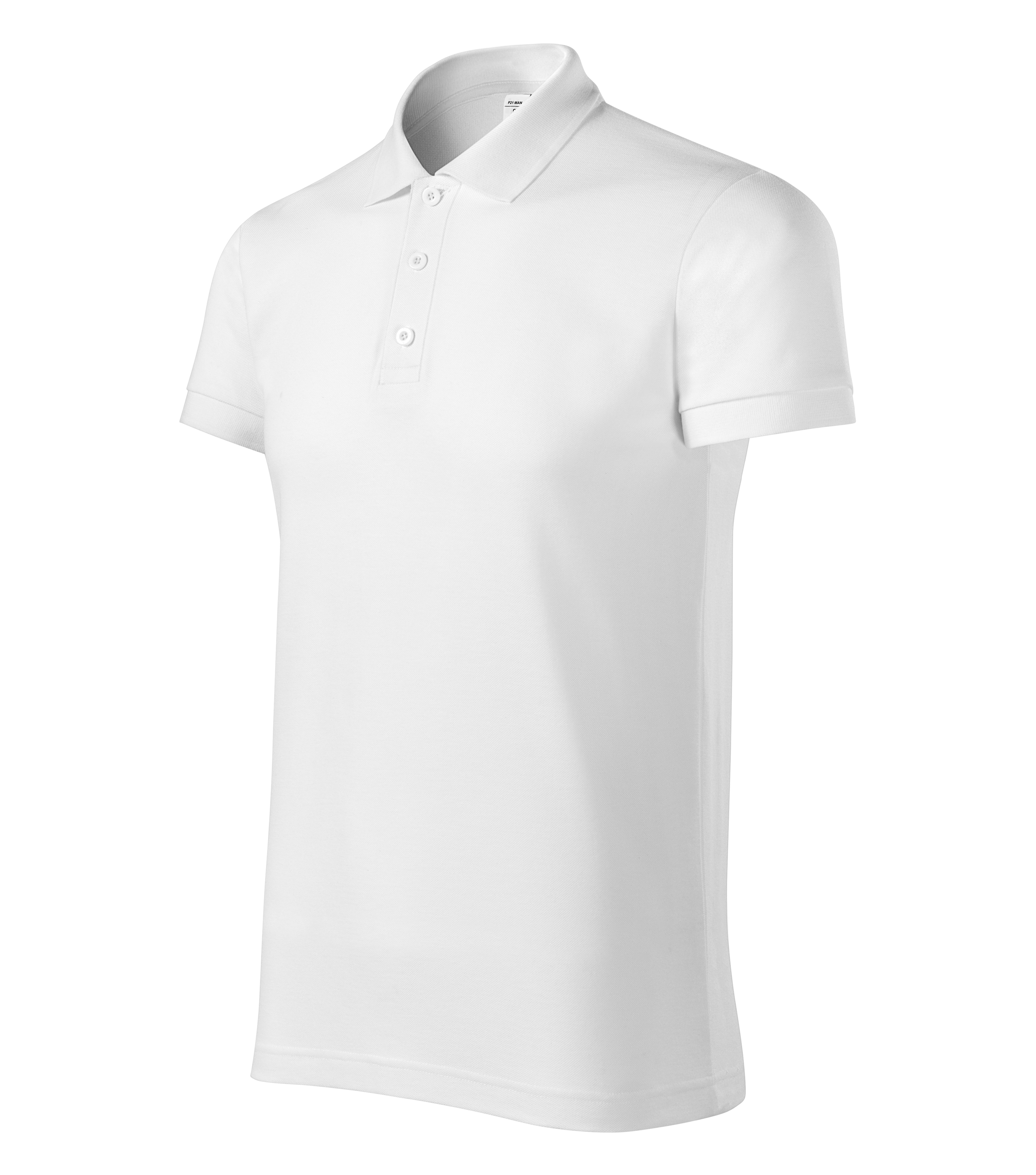 Basaltine - Poloshirt Herren 65% Baumwolle 35% Polyester - P21, weiß, Größe S
